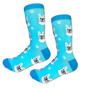 Fundraiser - French Bulldog  - Fun Unisex Socks - Crazy Pet Lover - Novelty Sock